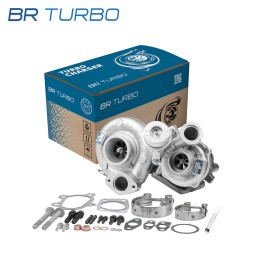 Taastatud turbokompressor paigaldus komplektiga BORGWARNER | 10009880020RSM