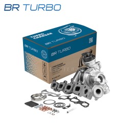 Remanufactured turbocharger with mounting kit BORGWARNER | 16359880040RSM